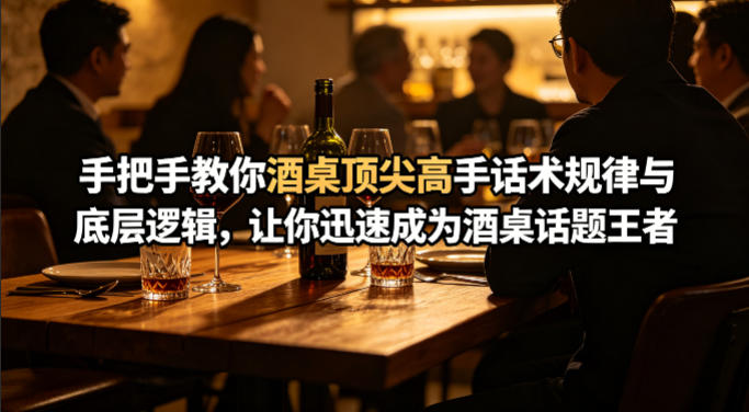 付费文章：手把手教你酒桌顶尖高手话术规律与底层逻辑，让你迅速成为酒桌话题王者(二十年全网独家经验分享)网络赚钱,项目资源网,副业资源网,兼职项目,网赚课程-副业赚钱-互联网创业-独家轻创IP大圣网创