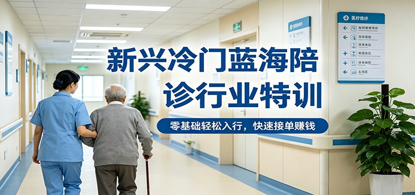 新兴冷门蓝海陪诊行业特训，零基础轻松入行，快速接单赚钱网络赚钱,项目资源网,副业资源网,兼职项目,网赚课程-副业赚钱-互联网创业-独家轻创IP大圣网创