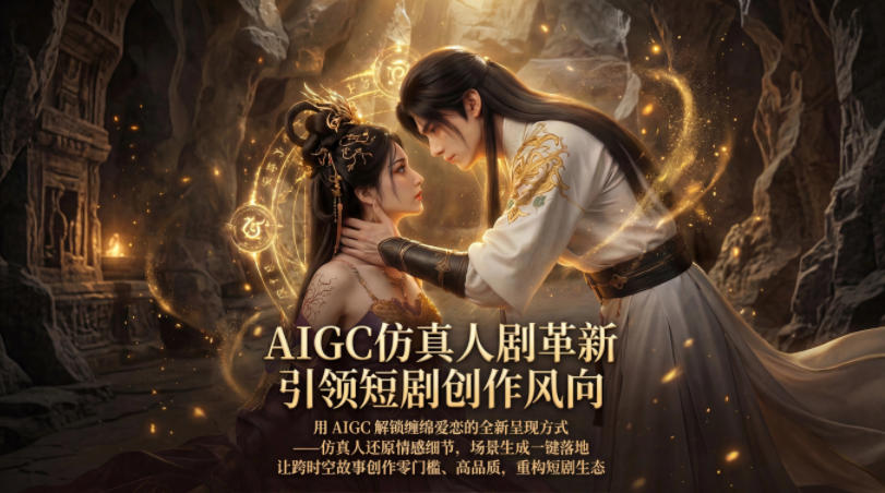 AIGC仿真人《合欢宗》短剧教学，用AIGC解锁缠绵爱恋的全新呈现方式，让跨时空故事创作零门槛、高品质，重构短剧生态网络赚钱,项目资源网,副业资源网,兼职项目,网赚课程-副业赚钱-互联网创业-独家轻创IP大圣网创