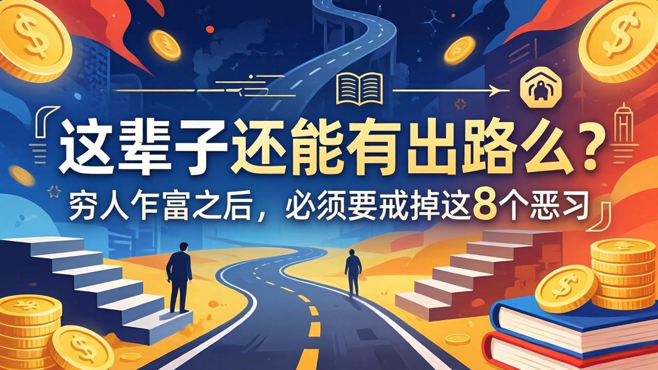 关于人生两篇付费文章【这辈子还能有出路么？】【穷人乍富之后，必须要戒掉这8个恶习】网络赚钱,项目资源网,副业资源网,兼职项目,网赚课程-副业赚钱-互联网创业-独家轻创IP大圣网创