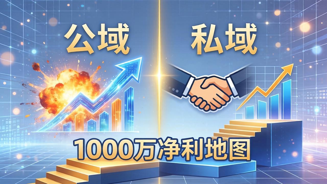 公域玩命出爆款，私域悄悄做成交：这套AI内训课，2026给你打通1000万净利的地图网络赚钱,项目资源网,副业资源网,兼职项目,网赚课程-副业赚钱-互联网创业-独家轻创IP大圣网创