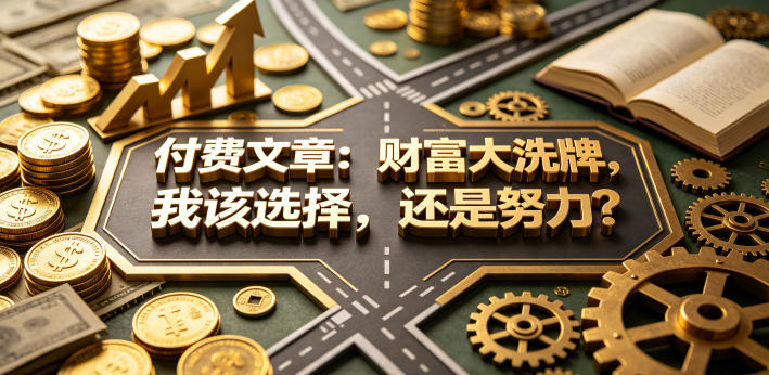 付费文章：财富大洗牌，我该选择，还是努力？网络赚钱,项目资源网,副业资源网,兼职项目,网赚课程-副业赚钱-互联网创业-独家轻创IP大圣网创