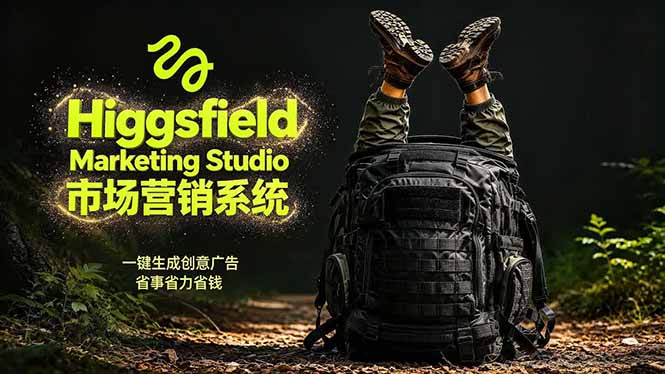 AI广告工作流实战:从脚本到画面用Higgsfield完成,商家也能做品牌视频,省万元成本!附提示词网络赚钱,项目资源网,副业资源网,兼职项目,网赚课程-副业赚钱-互联网创业-独家轻创IP大圣网创