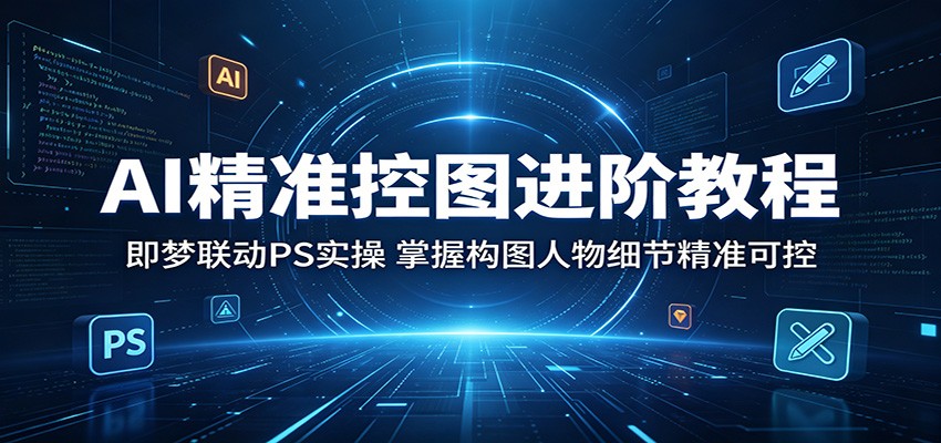 AI精准控图进阶教程：即梦联动PS实操，掌握构图人物细节精准可控网络赚钱,项目资源网,副业资源网,兼职项目,网赚课程-副业赚钱-互联网创业-独家轻创IP大圣网创