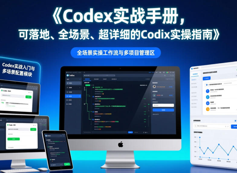 Codex实战手册，可落地、全场景、超详细的Codex实操指南网络赚钱,项目资源网,副业资源网,兼职项目,网赚课程-副业赚钱-互联网创业-独家轻创IP大圣网创