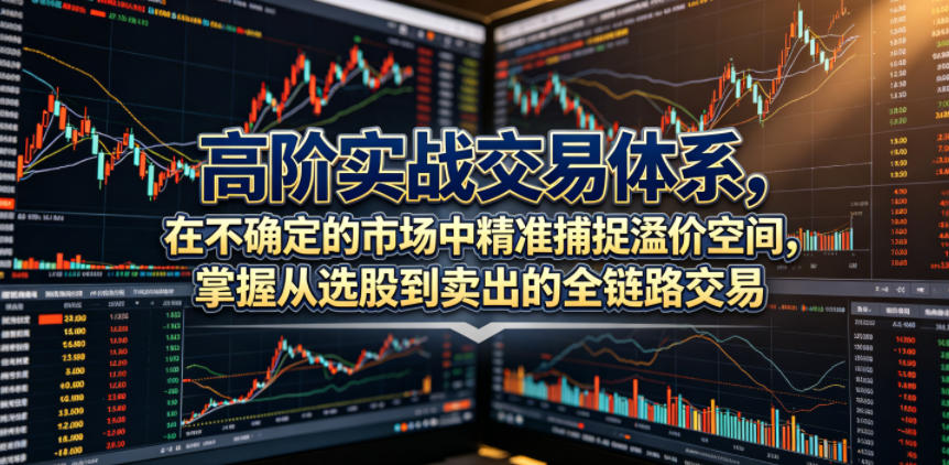 高阶实战交易体系,在不确定的市场中精准捕捉溢价空间,掌握从选股到卖出的全链路交易心法(更新6月)网络赚钱,项目资源网,副业资源网,兼职项目,网赚课程-副业赚钱-互联网创业-独家轻创IP大圣网创