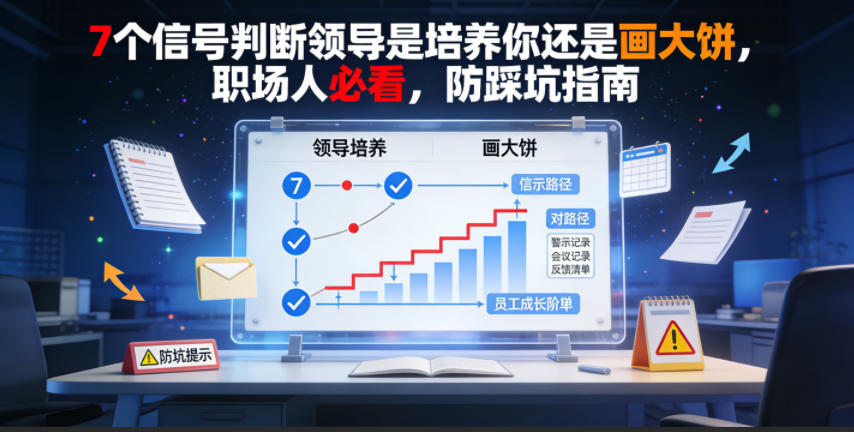 付费文章：7个信号判断领导是培养你还是画大饼，职场人必看，防踩坑指南网络赚钱,项目资源网,副业资源网,兼职项目,网赚课程-副业赚钱-互联网创业-独家轻创IP大圣网创