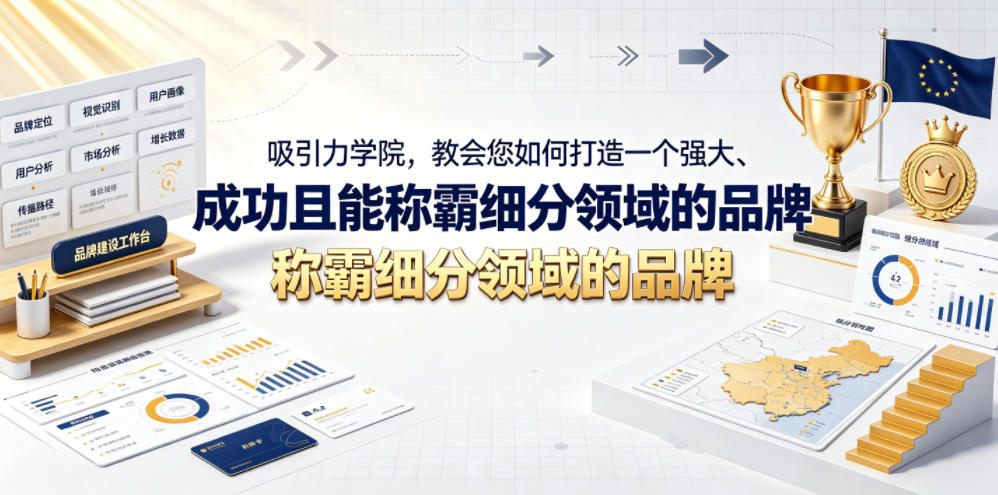 吸引力学院,教会您如何打造一个强大、成功且能称霸细分领域的品牌!【原创双语字幕】网络赚钱,项目资源网,副业资源网,兼职项目,网赚课程-副业赚钱-互联网创业-独家轻创IP大圣网创