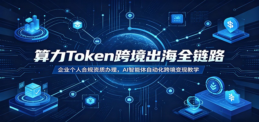 算力Token跨境出海全链路:企业个人合规资质办理,AI智能体自动化跨境变现教学网络赚钱,项目资源网,副业资源网,兼职项目,网赚课程-副业赚钱-互联网创业-独家轻创IP大圣网创