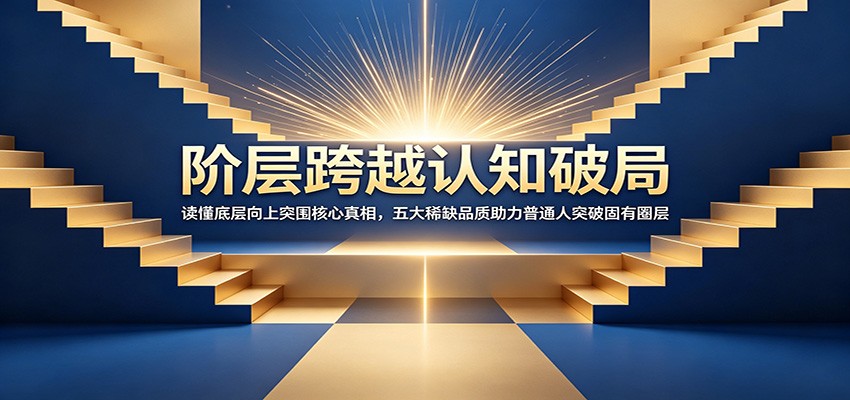 阶层跨越认知破局：读懂底层向上突围核心真相，五大稀缺品质助力普通人突破固有圈层网络赚钱,项目资源网,副业资源网,兼职项目,网赚课程-副业赚钱-互联网创业-独家轻创IP大圣网创