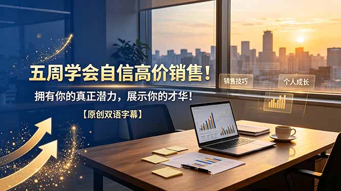 五周学会自信高价销售！拥有你的真正潜力，展示你的才华！【原创双语字幕】网络赚钱,项目资源网,副业资源网,兼职项目,网赚课程-副业赚钱-互联网创业-独家轻创IP大圣网创