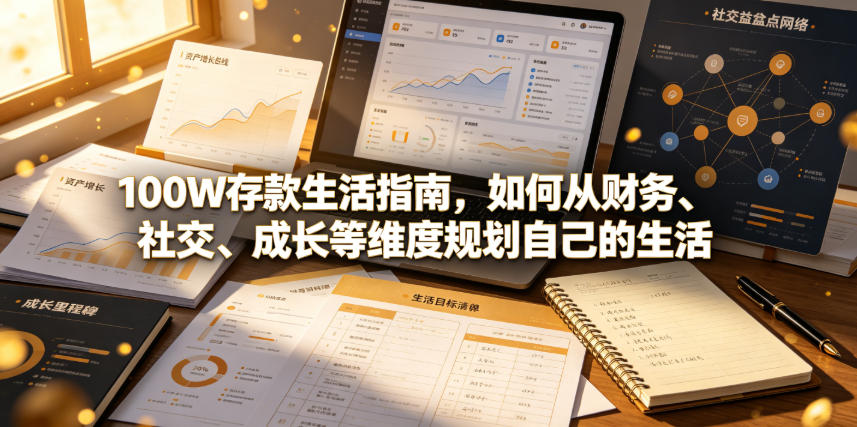 付费文章：100W存款生活指南，如何从财务、社交、成长等维度规划自己的生活网络赚钱,项目资源网,副业资源网,兼职项目,网赚课程-副业赚钱-互联网创业-独家轻创IP大圣网创