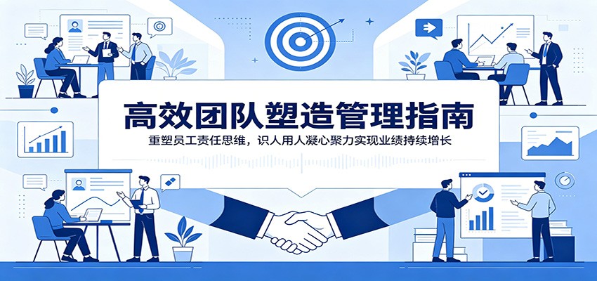 高效团队塑造管理指南：重塑员工责任思维，识人用人凝心聚力实现业绩持续增长网络赚钱,项目资源网,副业资源网,兼职项目,网赚课程-副业赚钱-互联网创业-独家轻创IP大圣网创