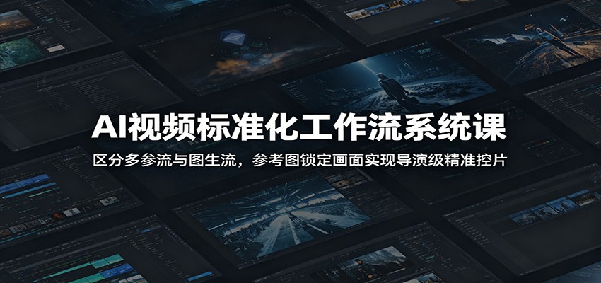 AI视频标准化工作流系统课:区分多参流与图生流,参考图锁定画面实现导演级精准控片网络赚钱,项目资源网,副业资源网,兼职项目,网赚课程-副业赚钱-互联网创业-独家轻创IP大圣网创