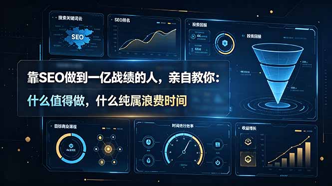 靠SEO做到一亿战绩的人,亲自教你:什么值得做,什么纯属浪费时间【原创双语字幕】网络赚钱,项目资源网,副业资源网,兼职项目,网赚课程-副业赚钱-互联网创业-独家轻创IP大圣网创