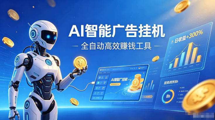 AI智能广告挂G，在家自动賺收益，全程无需人工操作、不用直播、不用拉人【揭秘】网络赚钱,项目资源网,副业资源网,兼职项目,网赚课程-副业赚钱-互联网创业-独家轻创IP大圣网创