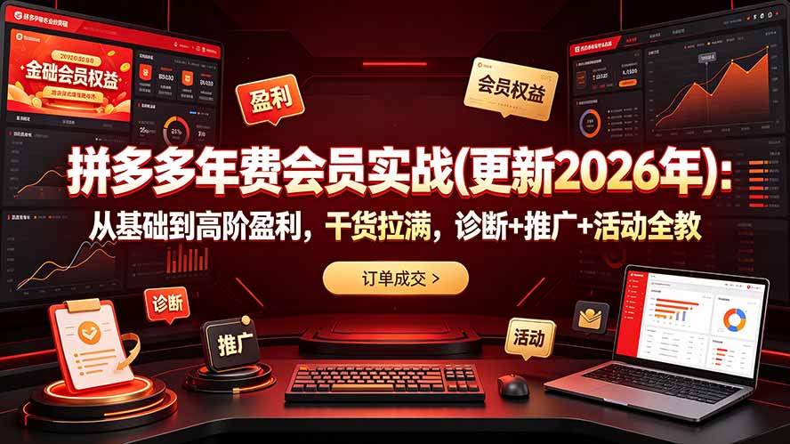 拼多多年费会员实战(更新2026年网络赚钱,项目资源网,副业资源网,兼职项目,网赚课程-副业赚钱-互联网创业-独家轻创IP大圣网创