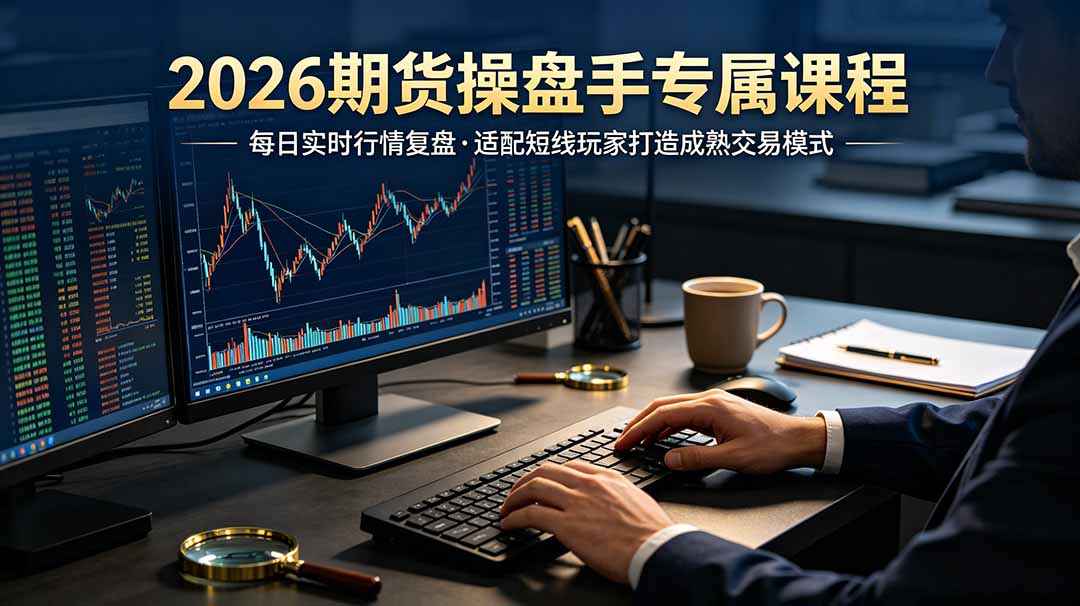 2026期货操盘手专属课程-更新7月11,每日实时行情复盘,适配短线玩家打造成熟交易模式网络赚钱,项目资源网,副业资源网,兼职项目,网赚课程-副业赚钱-互联网创业-独家轻创IP大圣网创