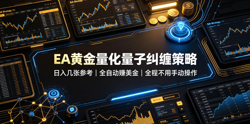 EA黄金量化量子纠缠策略，日入几张，全自动賺美金，全程不用手动操作！【揭秘】网络赚钱,项目资源网,副业资源网,兼职项目,网赚课程-副业赚钱-互联网创业-独家轻创IP大圣网创