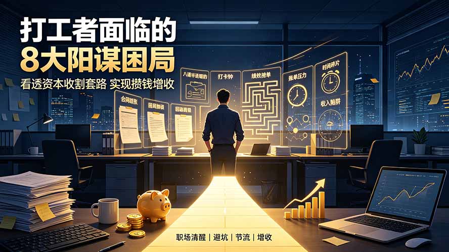 付费文章:打工者面临的8大阳谋困局,看透资本收割套路实现攒钱增收网络赚钱,项目资源网,副业资源网,兼职项目,网赚课程-副业赚钱-互联网创业-独家轻创IP大圣网创