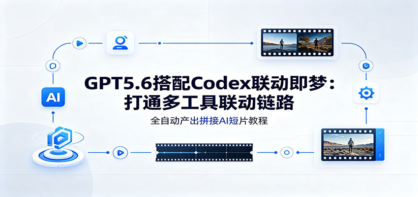 GPT5.6搭配Codex联动即梦:打通多工具联动链路,全自动产出拼接AI短片教程网络赚钱,项目资源网,副业资源网,兼职项目,网赚课程-副业赚钱-互联网创业-独家轻创IP大圣网创