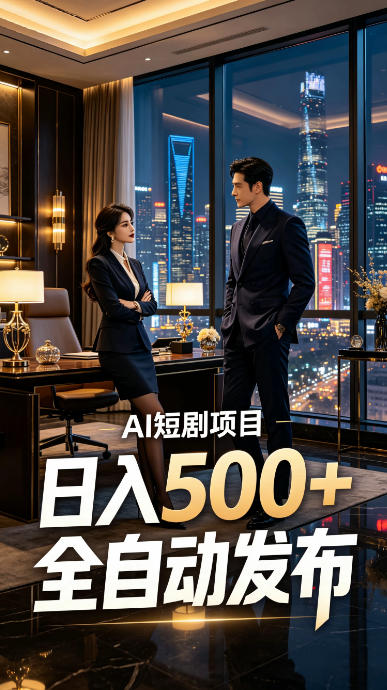 快手AI短剧自动发布,矩阵批量运营变现,轻资产副业项目,日入500+【揭秘】网络赚钱,项目资源网,副业资源网,兼职项目,网赚课程-副业赚钱-互联网创业-独家轻创IP大圣网创