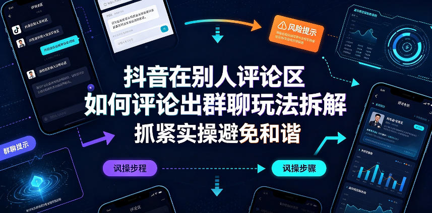 抖音在别人评论区如何评论出群聊玩法拆解,抓紧实操避免和谐网络赚钱,项目资源网,副业资源网,兼职项目,网赚课程-副业赚钱-互联网创业-独家轻创IP大圣网创
