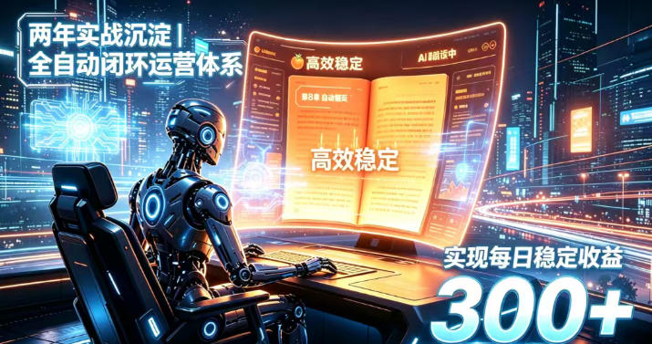 两年实战沉淀|全自动闭环运营体系,实现每日稳定收益300+【揭秘】网络赚钱,项目资源网,副业资源网,兼职项目,网赚课程-副业赚钱-互联网创业-独家轻创IP大圣网创