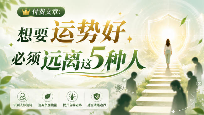 付费文章：想要运势好，必须远离这5种人网络赚钱,项目资源网,副业资源网,兼职项目,网赚课程-副业赚钱-互联网创业-独家轻创IP大圣网创