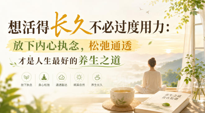付费文章:想活得长久不必过度用力:放下内心执念,松弛通透才是人生最好的养生之道网络赚钱,项目资源网,副业资源网,兼职项目,网赚课程-副业赚钱-互联网创业-独家轻创IP大圣网创