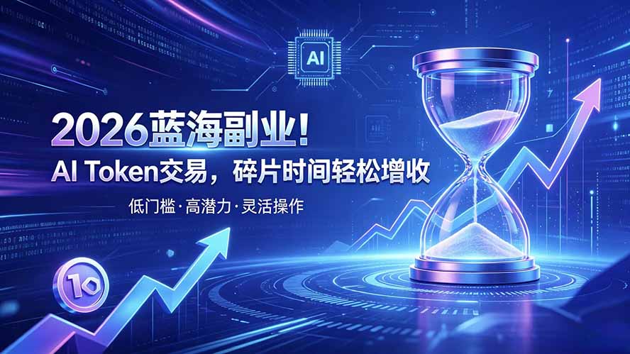 AI Token算力赛道！普通人可入局的数字副业网络赚钱,项目资源网,副业资源网,兼职项目,网赚课程-副业赚钱-互联网创业-独家轻创IP大圣网创