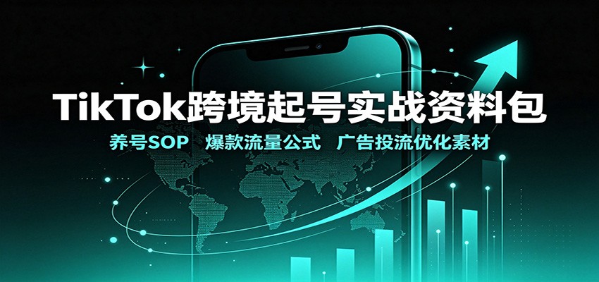 TikTok跨境起号实战资料包:养号SOP,爆款流量公式,广告投流优化素材网络赚钱,项目资源网,副业资源网,兼职项目,网赚课程-副业赚钱-互联网创业-独家轻创IP大圣网创