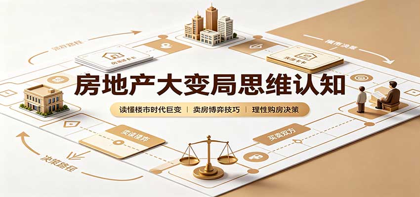 房地产大变局思维认知:读懂楼市时代巨变,卖房博弈技巧,理性购房决策网络赚钱,项目资源网,副业资源网,兼职项目,网赚课程-副业赚钱-互联网创业-独家轻创IP大圣网创