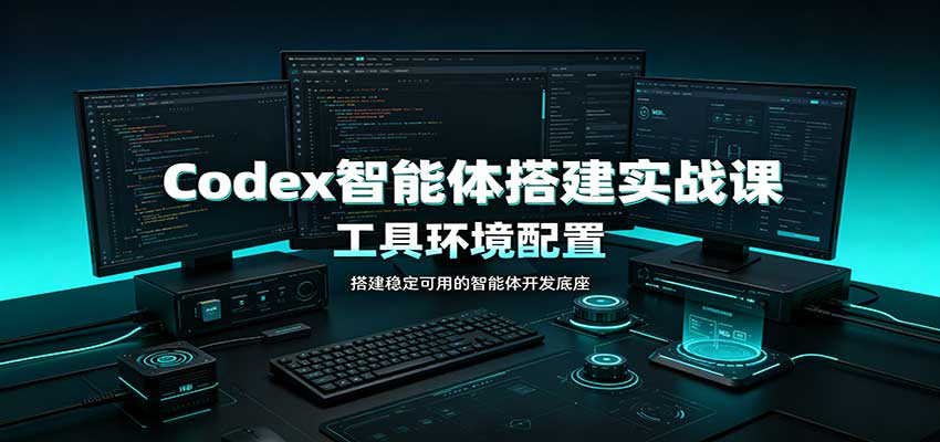 Codex智能体搭建实战课:工具环境配置,自定义技能开发,多业务自动化教学网络赚钱,项目资源网,副业资源网,兼职项目,网赚课程-副业赚钱-互联网创业-独家轻创IP大圣网创