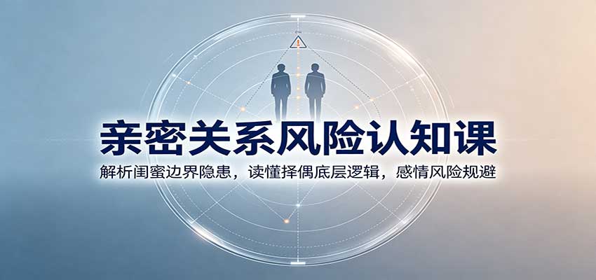 亲密关系风险认知课:解析闺蜜边界隐患,读懂择偶底层逻辑,感情风险规避网络赚钱,项目资源网,副业资源网,兼职项目,网赚课程-副业赚钱-互联网创业-独家轻创IP大圣网创