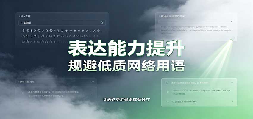 表达能力提升:语言塑造思想逻辑,规避低质网络用语,强化心智感知网络赚钱,项目资源网,副业资源网,兼职项目,网赚课程-副业赚钱-互联网创业-独家轻创IP大圣网创