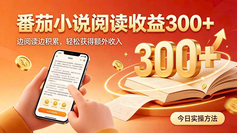 全自动番茄挂机玩法，日入300+边阅读边积累，轻松获得额外收入网络赚钱,项目资源网,副业资源网,兼职项目,网赚课程-副业赚钱-互联网创业-独家轻创IP大圣网创