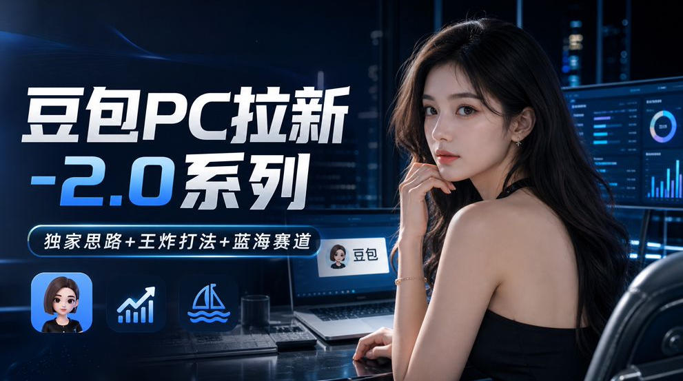 豆包PC拉新2.0系列-独家思路+王炸打法+蓝海赛道网络赚钱,项目资源网,副业资源网,兼职项目,网赚课程-副业赚钱-互联网创业-独家轻创IP大圣网创