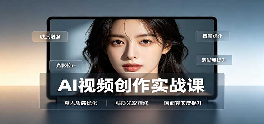 AI视频创作实战课:人物面部情绪调试,真人质感优化,提示词模板与变现方向网络赚钱,项目资源网,副业资源网,兼职项目,网赚课程-副业赚钱-互联网创业-独家轻创IP大圣网创