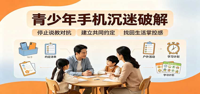 青少年手机沉迷破解:跳出管控说教思维,六步法引导孩子夺回注意力掌控权网络赚钱,项目资源网,副业资源网,兼职项目,网赚课程-副业赚钱-互联网创业-独家轻创IP大圣网创