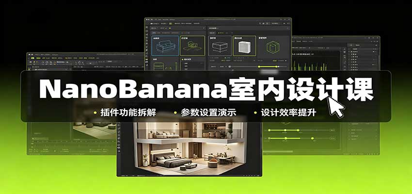 NanoBanana室内设计课:无限画布配置,插件实操,生图改图视频制作网络赚钱,项目资源网,副业资源网,兼职项目,网赚课程-副业赚钱-互联网创业-独家轻创IP大圣网创