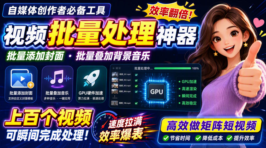 视频批量加封面，把封面添加到视频第一帧，不用剪辑软件批量添加网络赚钱,项目资源网,副业资源网,兼职项目,网赚课程-副业赚钱-互联网创业-独家轻创IP大圣网创