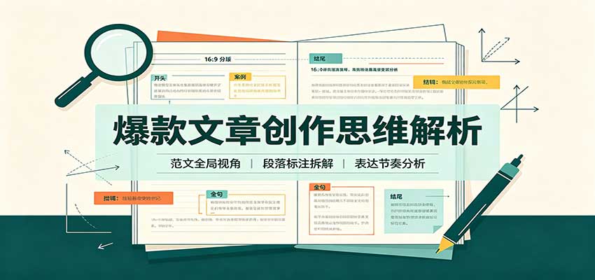 爆款文章创作思维解析：全局视角拆解范文，梳理行文逻辑，搭配真实拆文实操案例网络赚钱,项目资源网,副业资源网,兼职项目,网赚课程-副业赚钱-互联网创业-独家轻创IP大圣网创