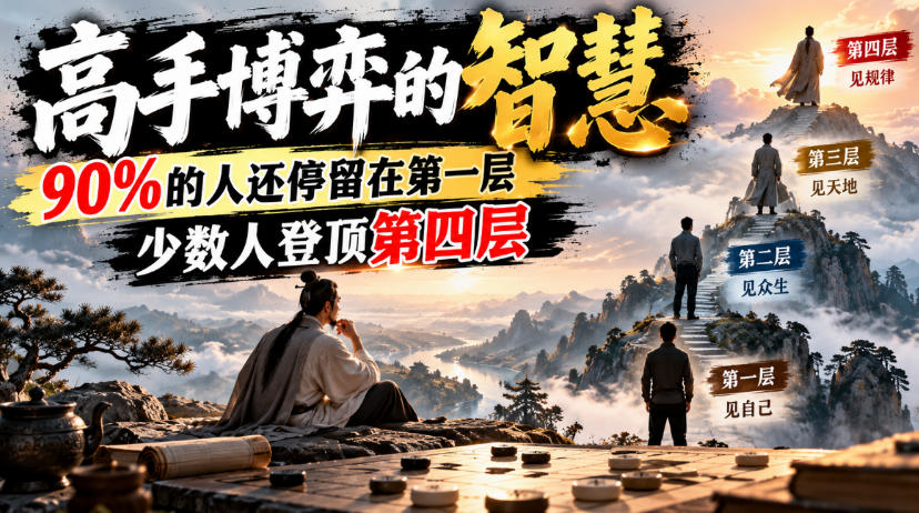 付费文章：高手博弈的智慧，90%的人还停留在第一层，少数人登顶第四层网络赚钱,项目资源网,副业资源网,兼职项目,网赚课程-副业赚钱-互联网创业-独家轻创IP大圣网创