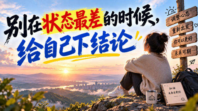 某公众号付费文章:别在状态最差的时候,给自己下结论网络赚钱,项目资源网,副业资源网,兼职项目,网赚课程-副业赚钱-互联网创业-独家轻创IP大圣网创