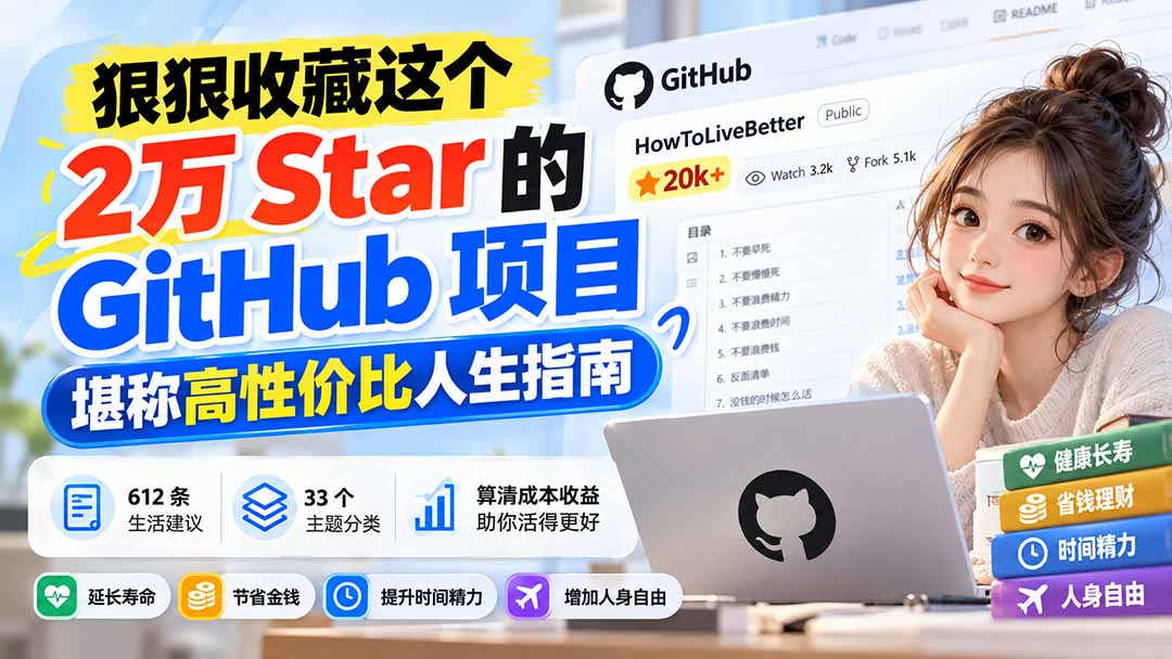 狠狠收藏这个 2 万 Star 的 GitHub 项目，堪称高性价比人生指南。网络赚钱,项目资源网,副业资源网,兼职项目,网赚课程-副业赚钱-互联网创业-独家轻创IP大圣网创