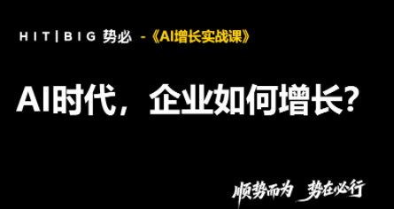 势必·AI增长实战课网络赚钱,项目资源网,副业资源网,兼职项目,网赚课程-副业赚钱-互联网创业-独家轻创IP大圣网创