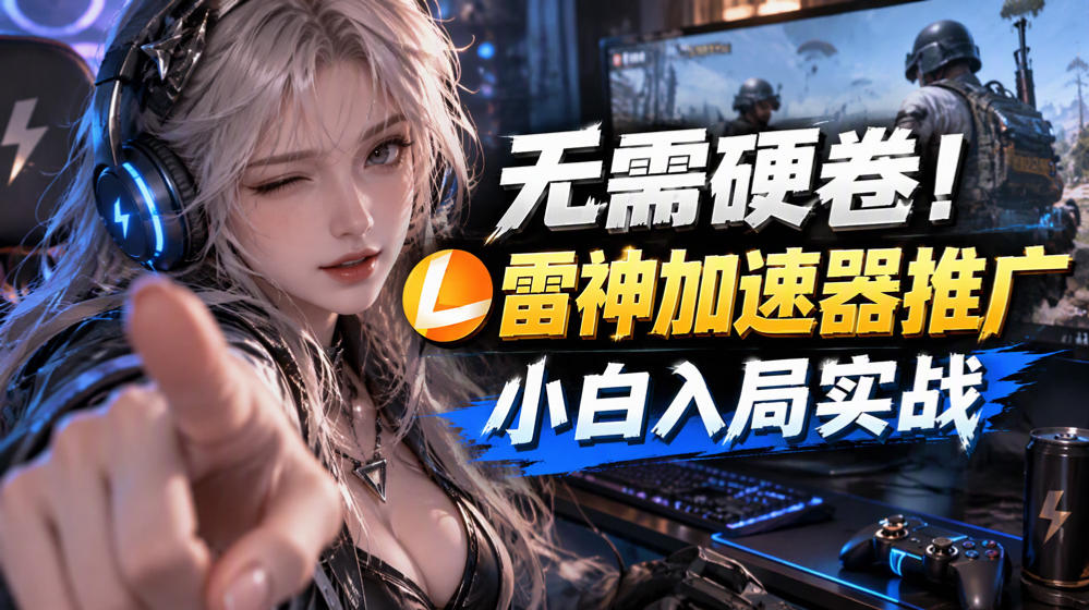 无需硬卷！雷神加速器推广，小白入局实战一天也能几十r网络赚钱,项目资源网,副业资源网,兼职项目,网赚课程-副业赚钱-互联网创业-独家轻创IP大圣网创