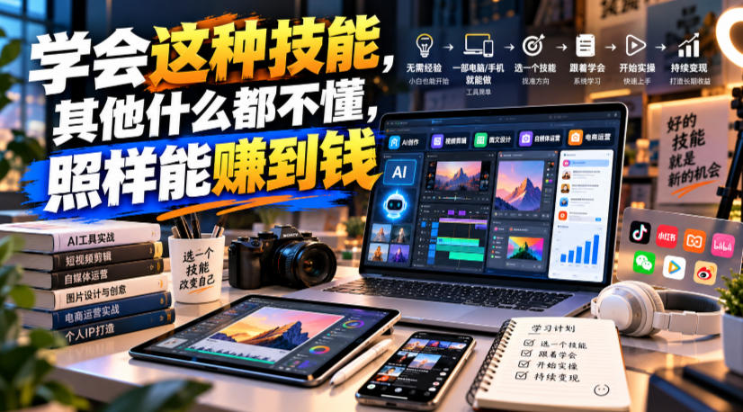 某公众号付费文章:学会这种技能,其他什么都不懂,照样能賺到钱网络赚钱,项目资源网,副业资源网,兼职项目,网赚课程-副业赚钱-互联网创业-独家轻创IP大圣网创