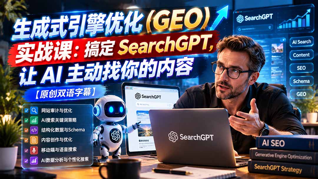 生成式引擎优化(GEO网络赚钱,项目资源网,副业资源网,兼职项目,网赚课程-副业赚钱-互联网创业-独家轻创IP大圣网创